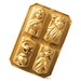 Plaque de 4 gâteaux personnages Reine des Neiges Gold en fonte d'aluminium Nordi